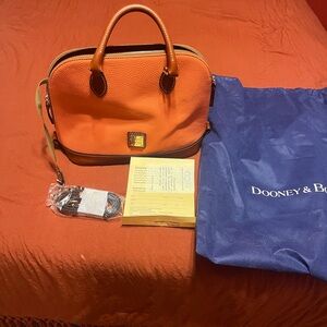 Dooney & Bourke Orange Leather Satchel